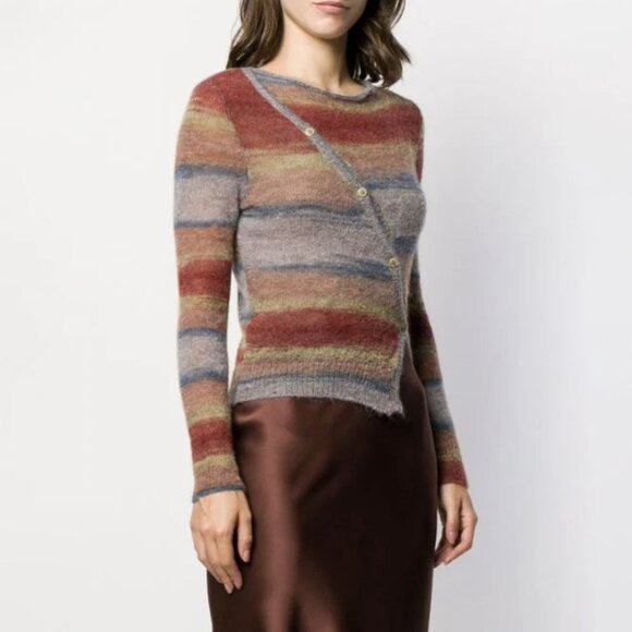 Jacquemus Sweaters - [sold] Jacquemus "La Maille Pau" Alpaca & Mohair Asymmetric Cardigan